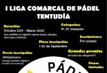 BASES DE LA I LIGA COMARCAL DE PÁDEL DE TENTUDÍA